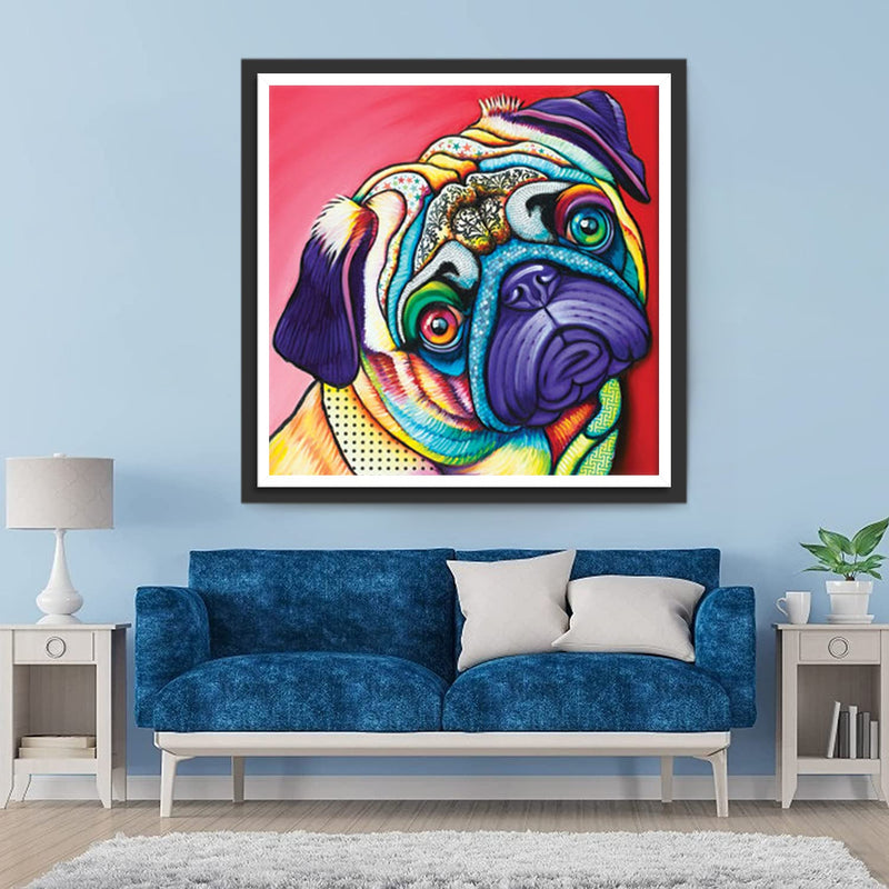 Farbiger Shar-Pei-Hund Diamond Painting