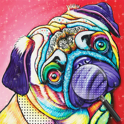 Farbiger Shar-Pei-Hund Diamond Painting