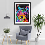 Farbiger Yorkshire Terrier Diamond Painting