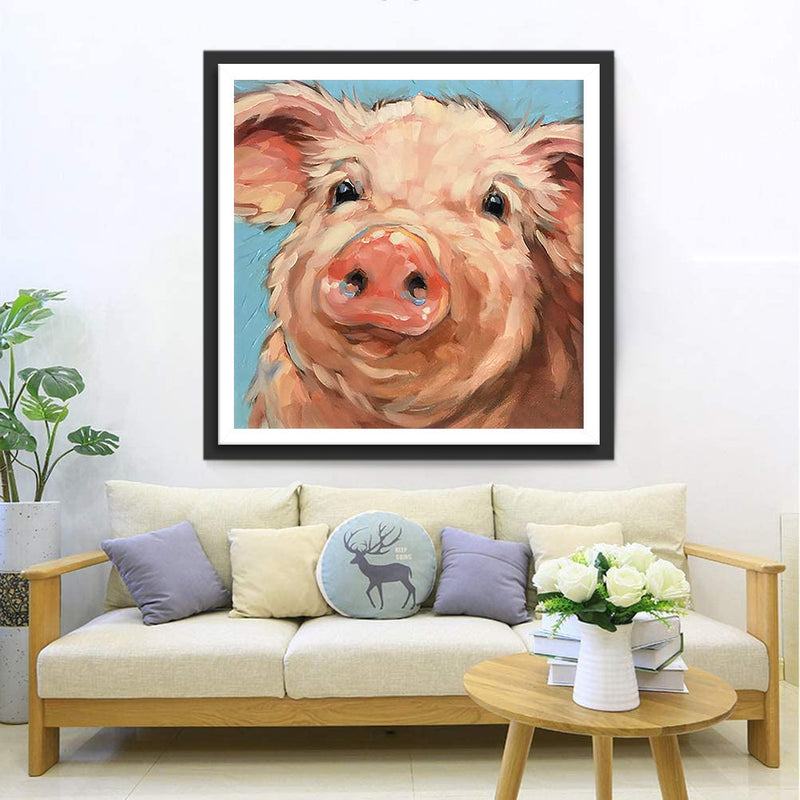 Fettes Schwein Diamond Painting