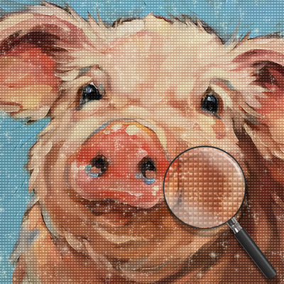 Fettes Schwein Diamond Painting