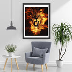 Feuer-Löwe Diamond Painting