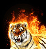 Feuer-Tiger Diamond Painting