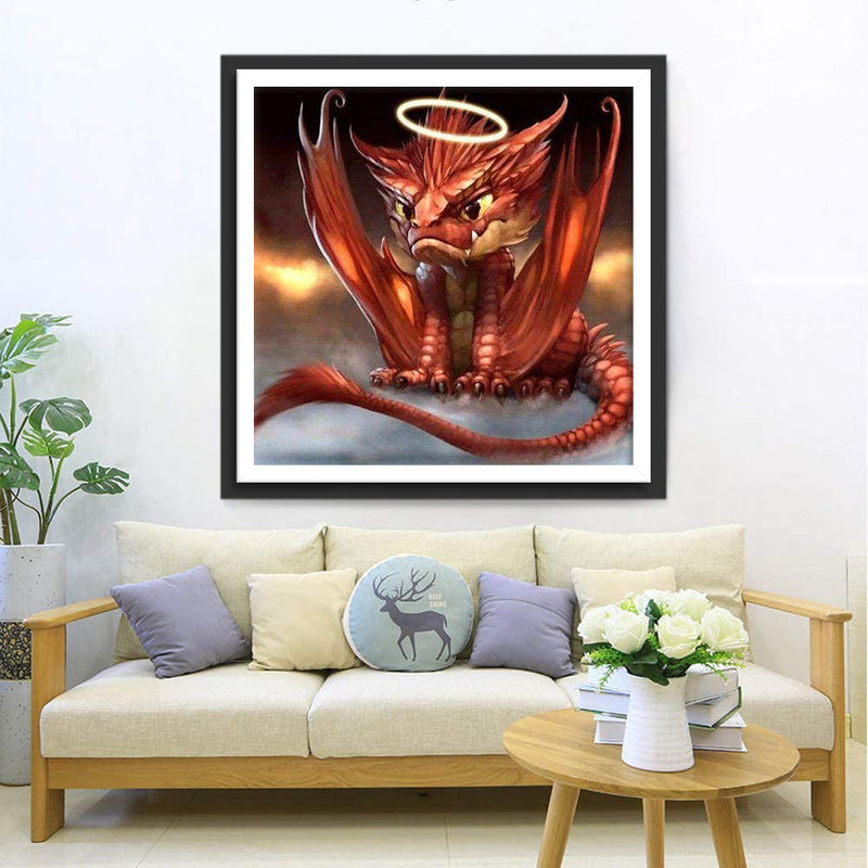 Feuerdrache Engel Diamond Painting