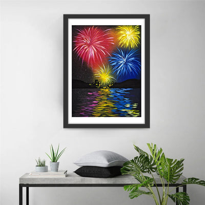 Feuerwerk Meer Diamond Painting