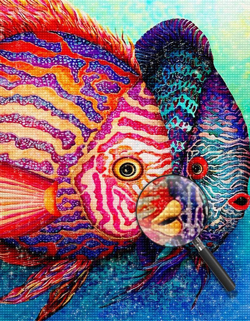 Fische auf dem Meeresgrund Diamond Painting