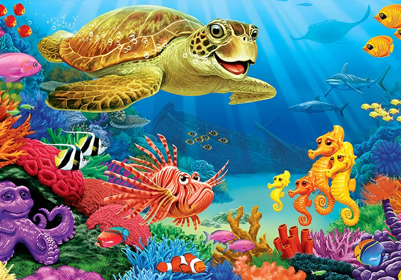 Fische und Schildkröte Diamond Painting