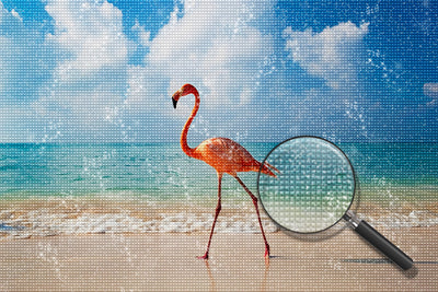 Flamingo am Meer Diamond Painting