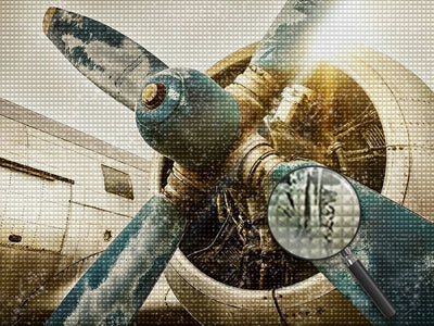 Flugzeug Diamond Painting