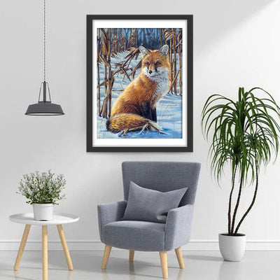 Fuchs im Schnee Diamond Painting