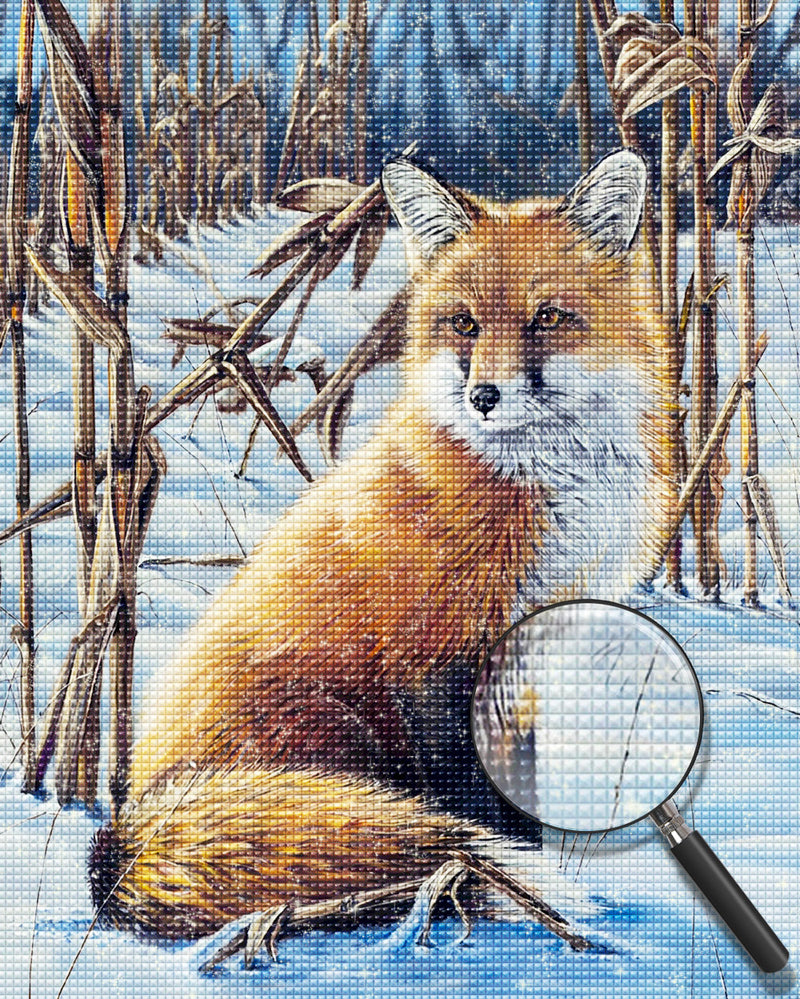 Fuchs im Schnee Diamond Painting