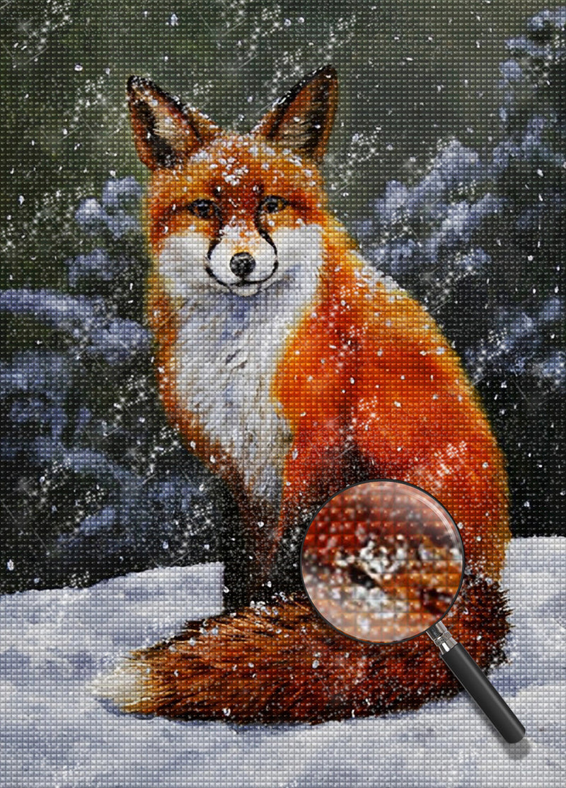 Fuchs im Schnee Diamond Painting