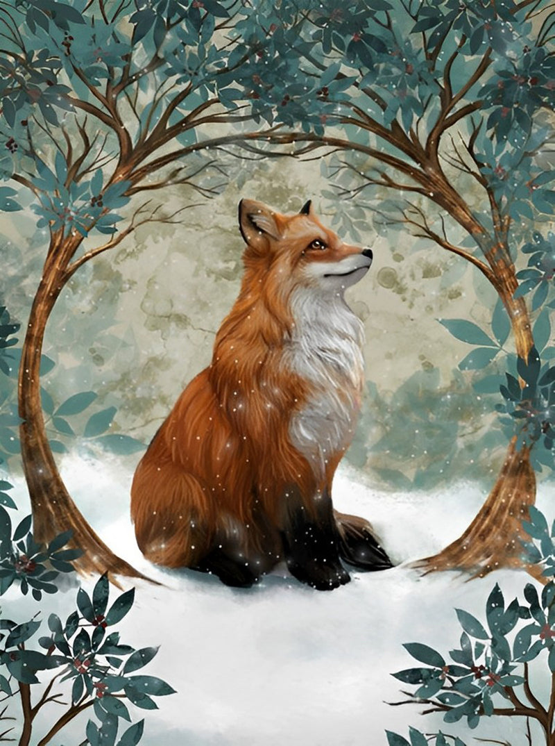 Fuchs im Wald Diamond Painting