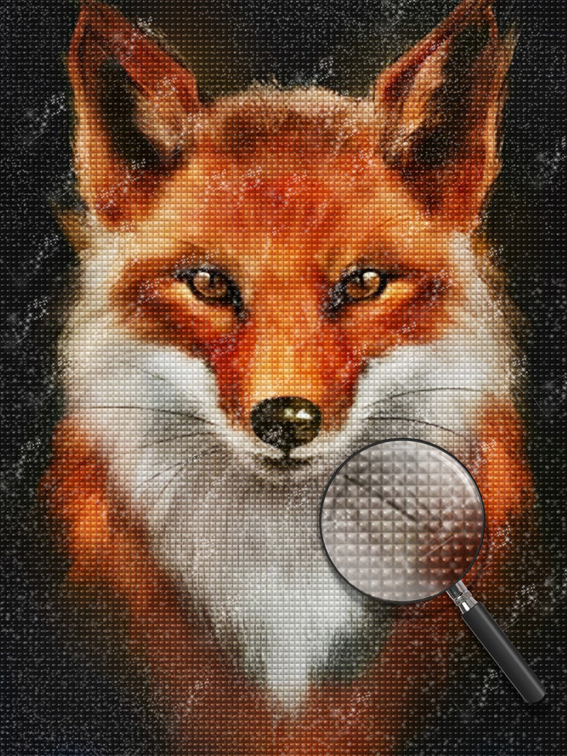 Fuchs in der Dunkelheit Diamond Painting