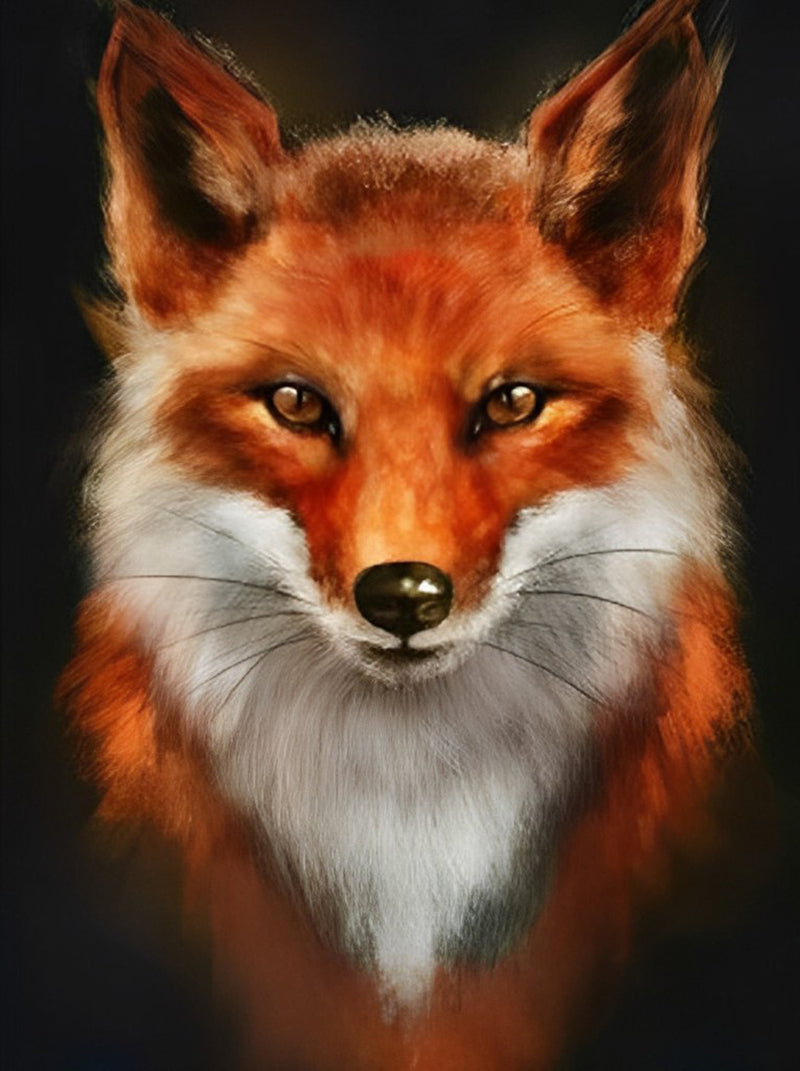 Fuchs in der Dunkelheit Diamond Painting