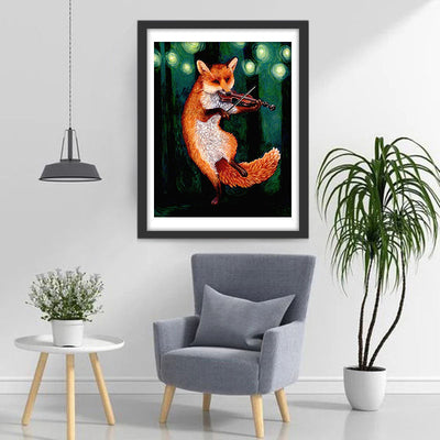 Fuchs mit Geige Diamond Painting