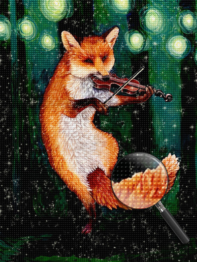 Fuchs mit Geige Diamond Painting