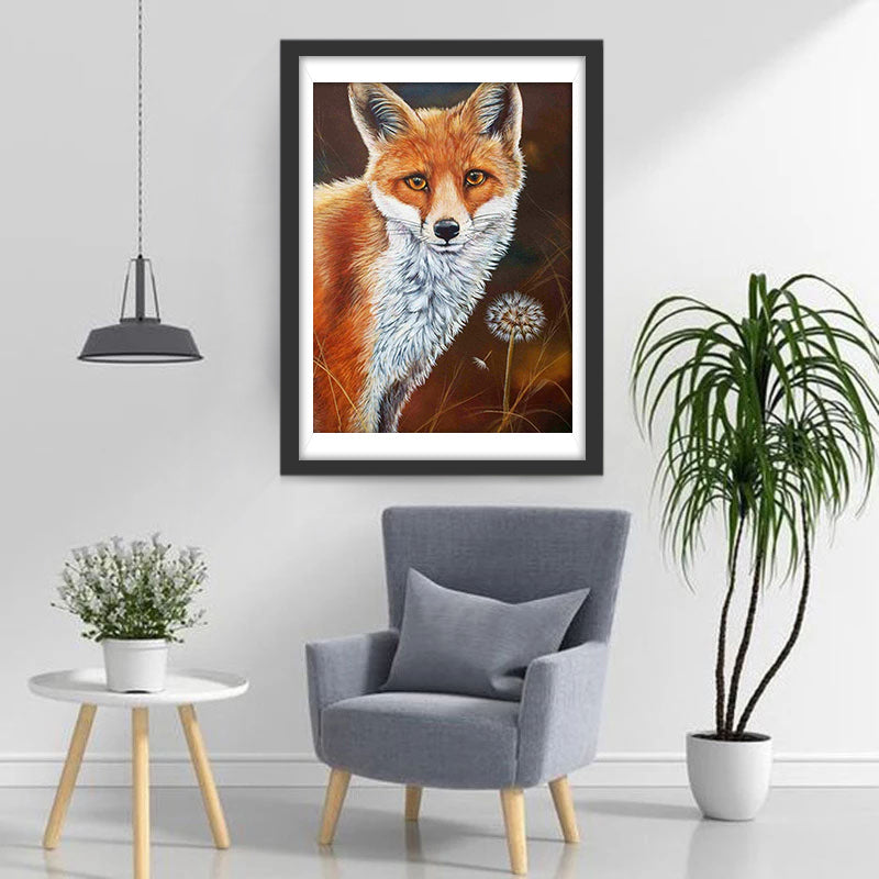 Fuchs und Pusteblume Diamond Painting