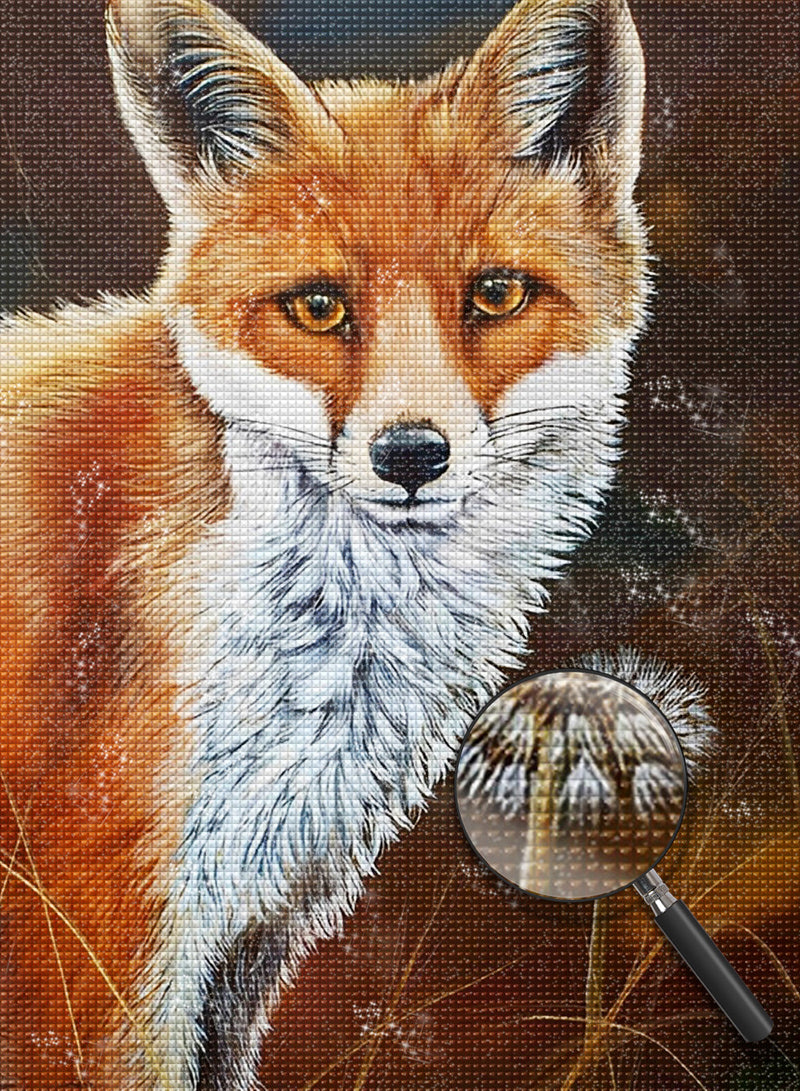 Fuchs und Pusteblume Diamond Painting