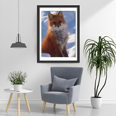 Fuchs unter blauem Himmel Diamond Painting