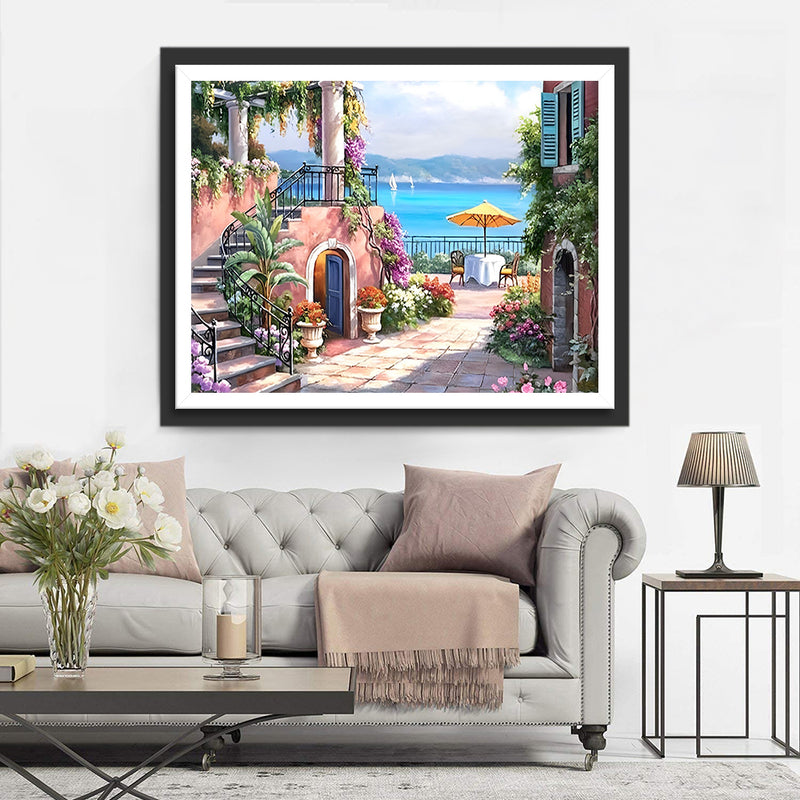 Garten am Meer Diamond Painting