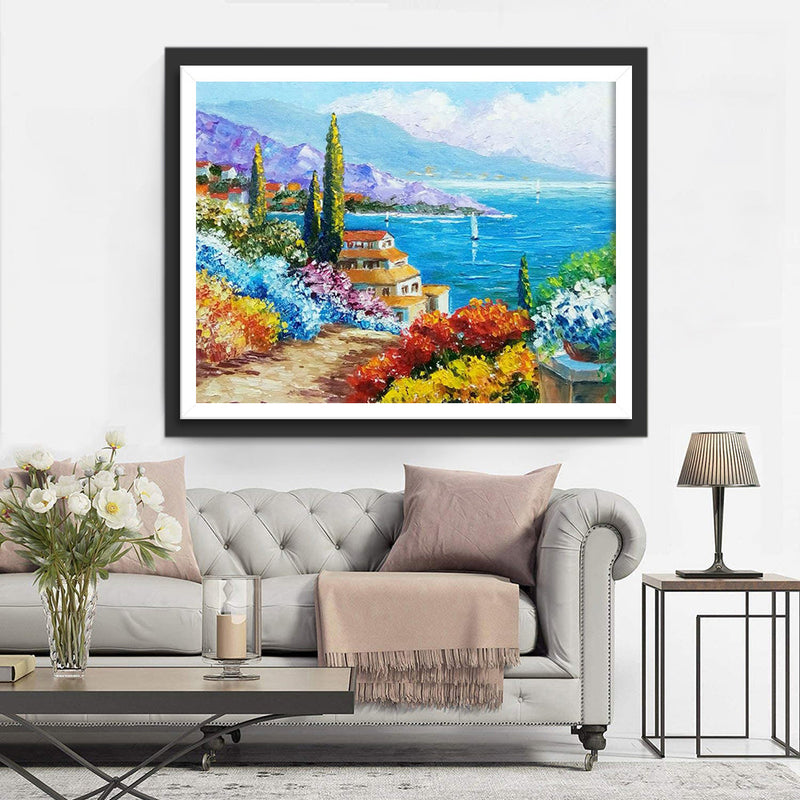 Garten am Meer Diamond Painting