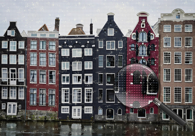 Gebäude in Amsterdam Diamond Painting