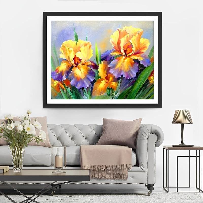 Gelbe Iris Diamond Painting