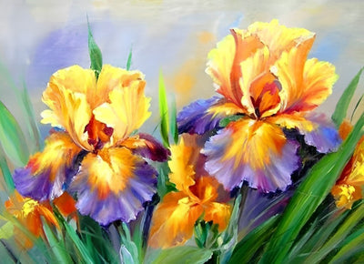 Gelbe Iris Diamond Painting