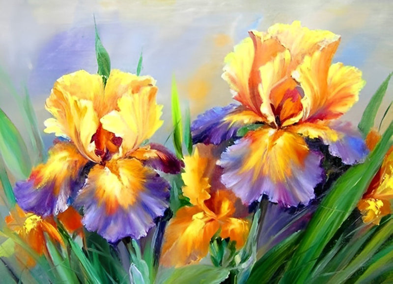 Gelbe Iris Diamond Painting