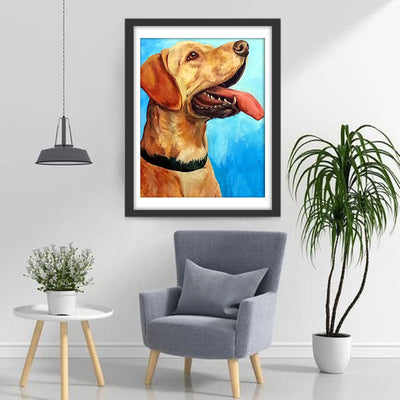 Gelber Labrador Diamond Painting