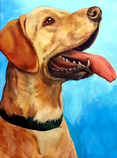 Gelber Labrador Diamond Painting