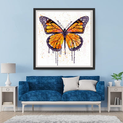 Gelber Schmetterling Diamond Painting