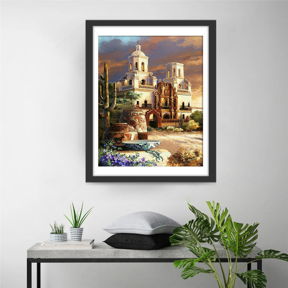 Gemeinde der Mission San Xavier Diamond Painting