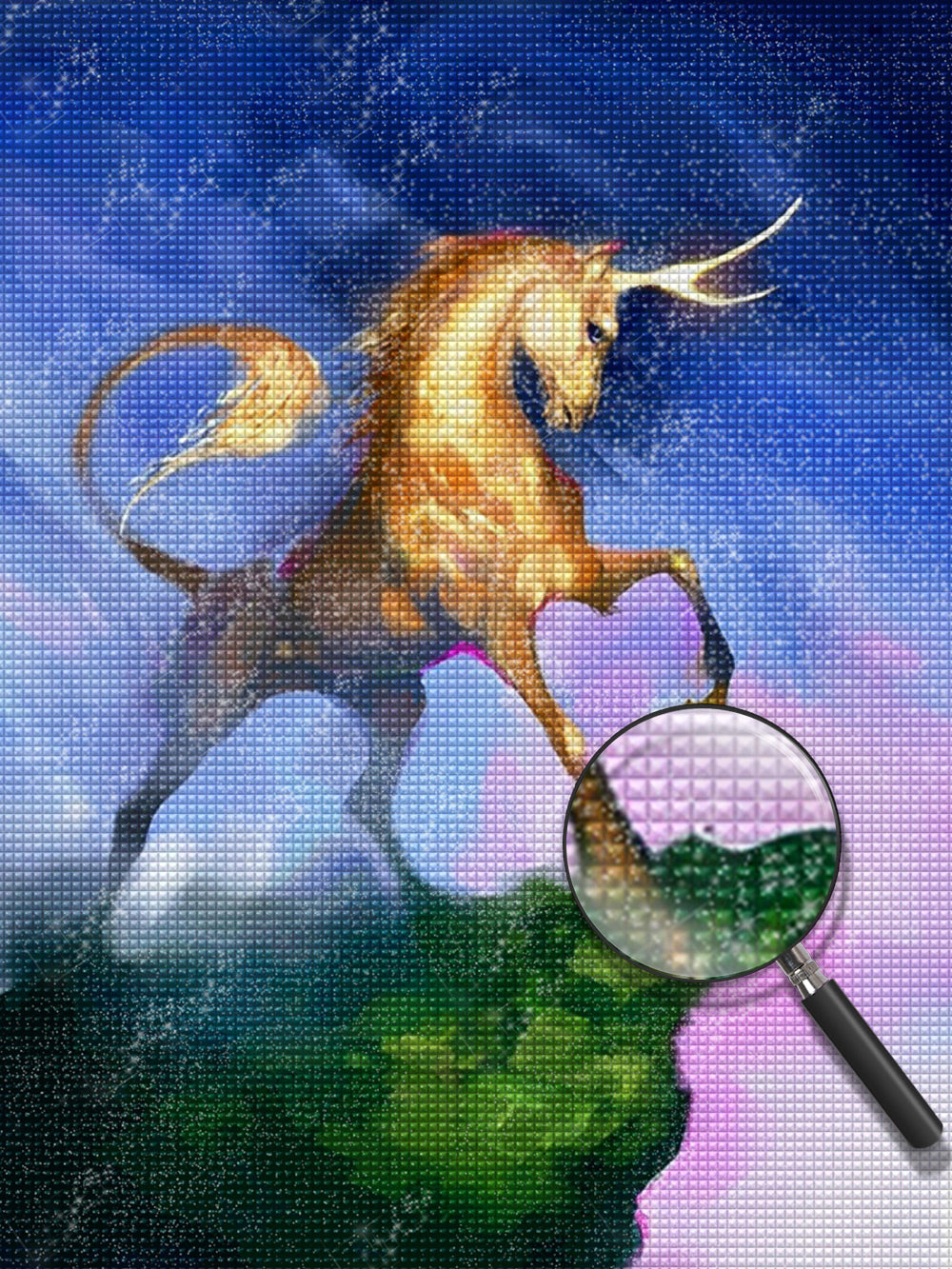 Glühendes Einhorn Diamond Painting