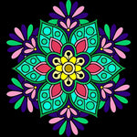 Grüne Pflanzen Mandala Diamond Painting