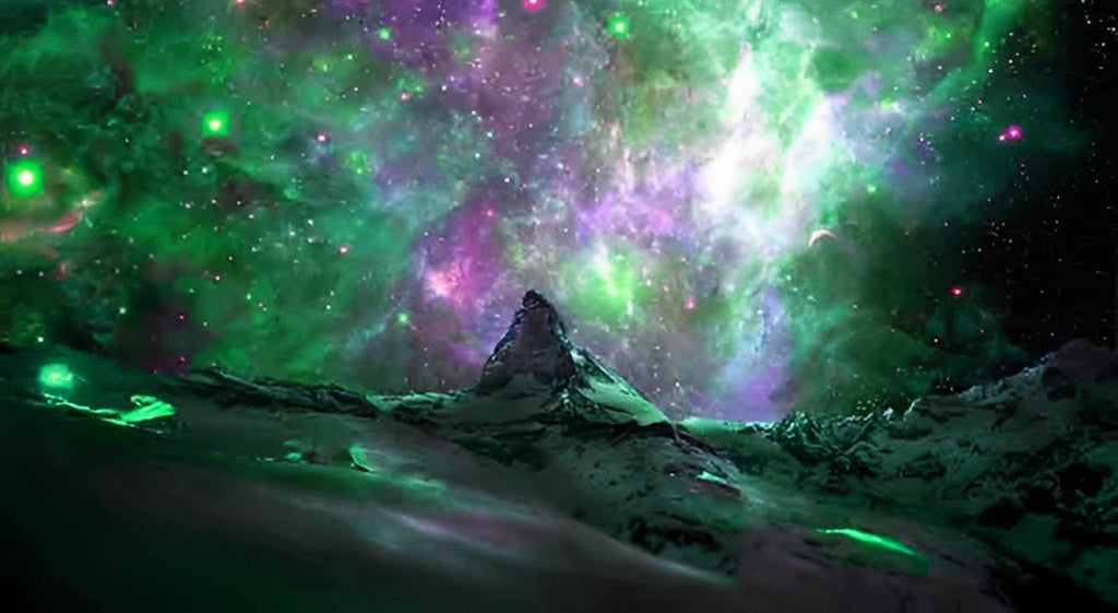 Grüner Sternenhimmel Diamond Painting