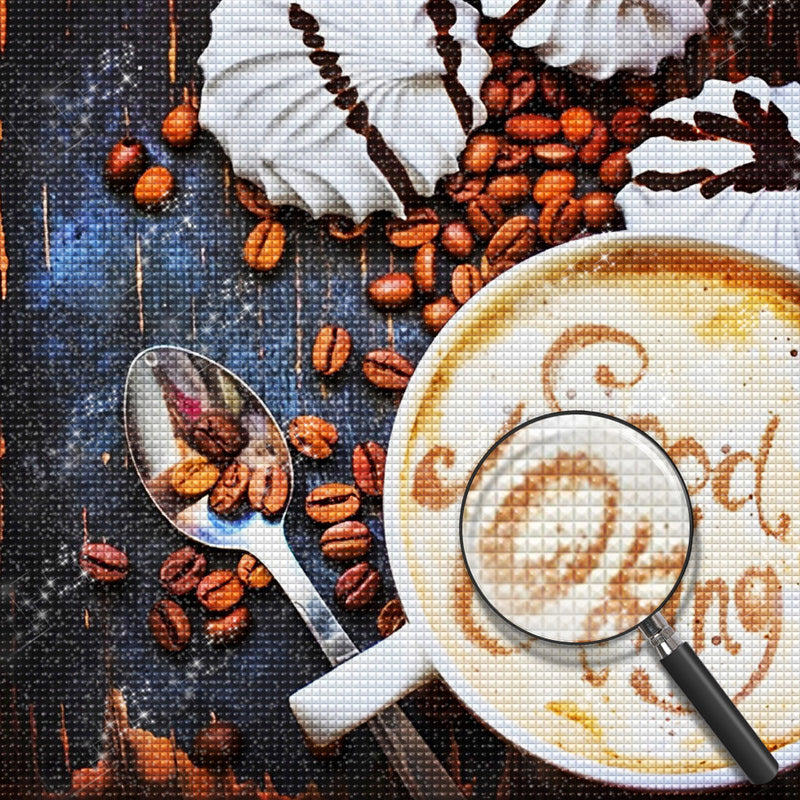 Guten Morgen Kaffee Diamond Painting