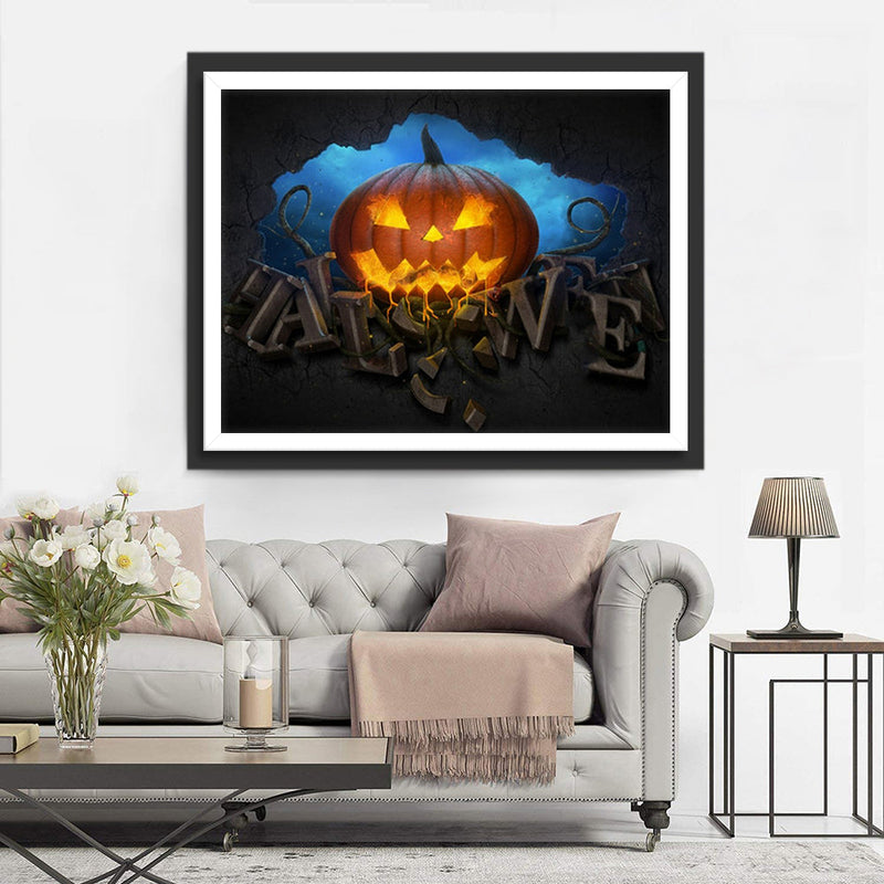 Halloween Kürbis Diamond Painting