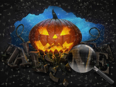 Halloween Kürbis Diamond Painting