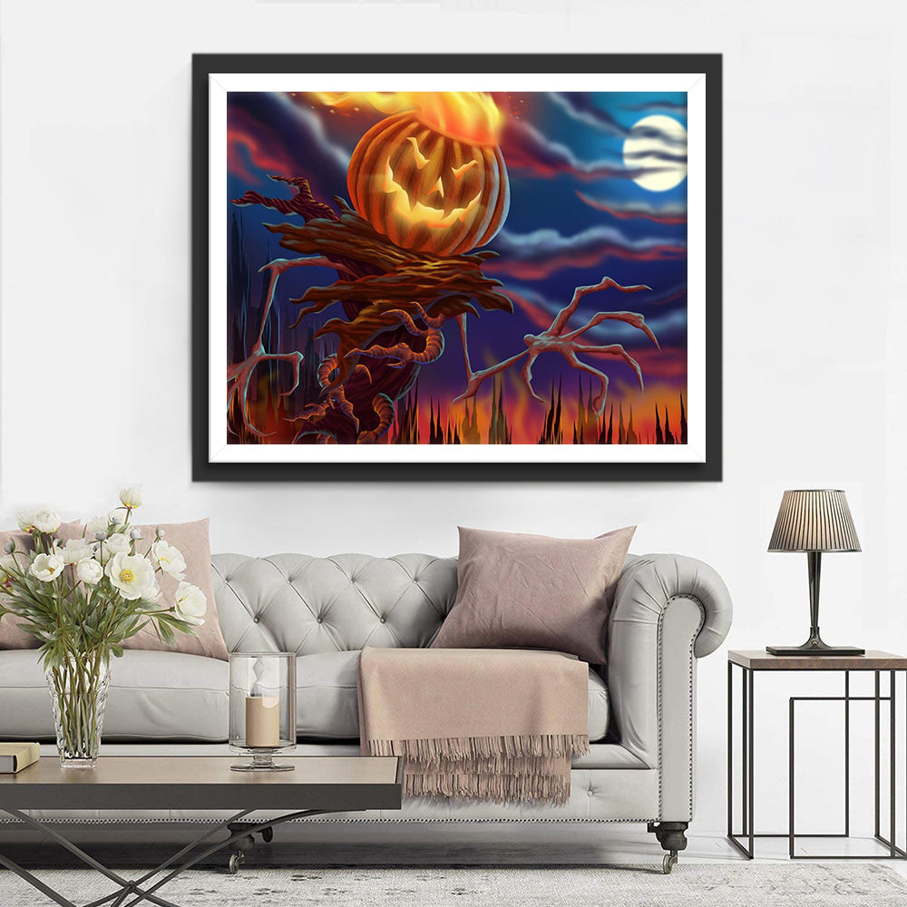 Halloween Kürbis-Monster Diamond Painting