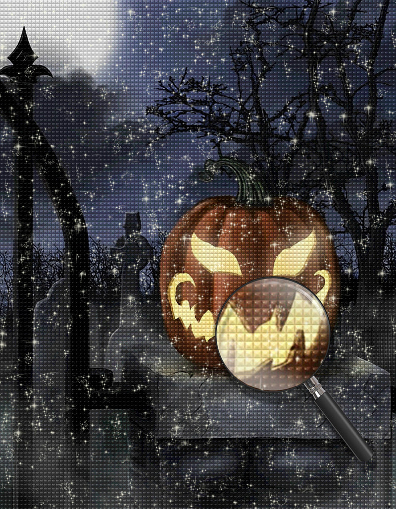 Halloween Kürbislaterne Diamond Painting