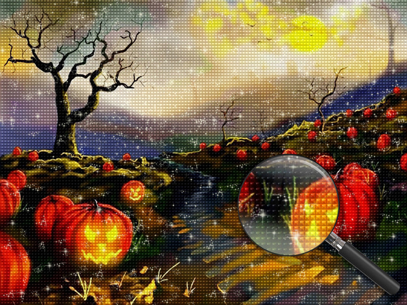 Halloween Kürbislaternen Diamond Painting