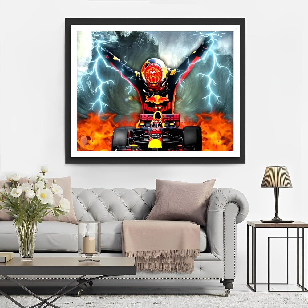 Heftige Rennwagen-Konkurrenz Diamond Painting