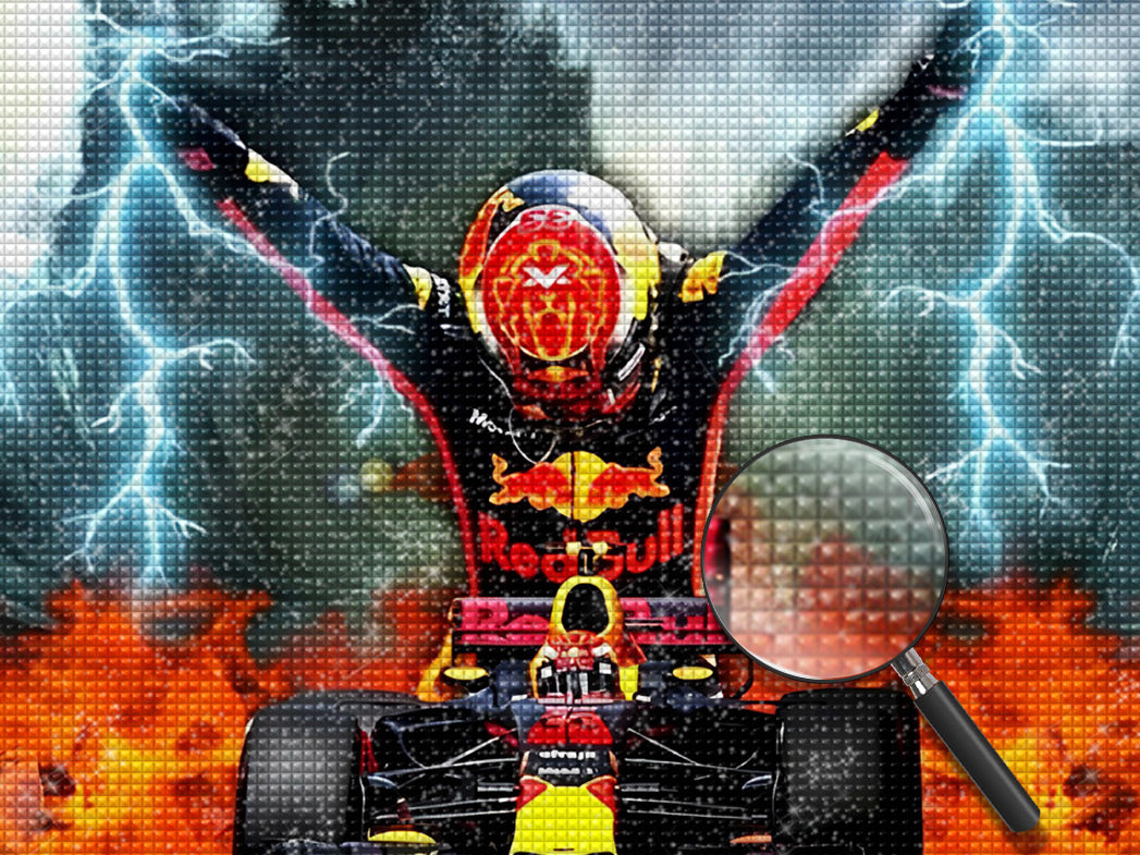 Heftige Rennwagen-Konkurrenz Diamond Painting