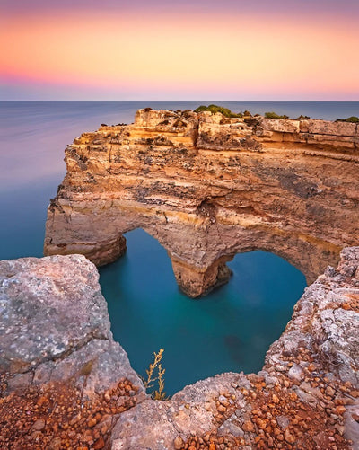 Herzförmige Klippen in Portugal Diamond Painting