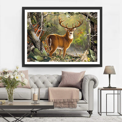 Hirsch im Wald Diamond Painting