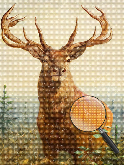 Hirsch im Wald Diamond Painting