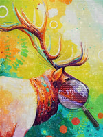 Hirsch mit Halskette Diamond Painting