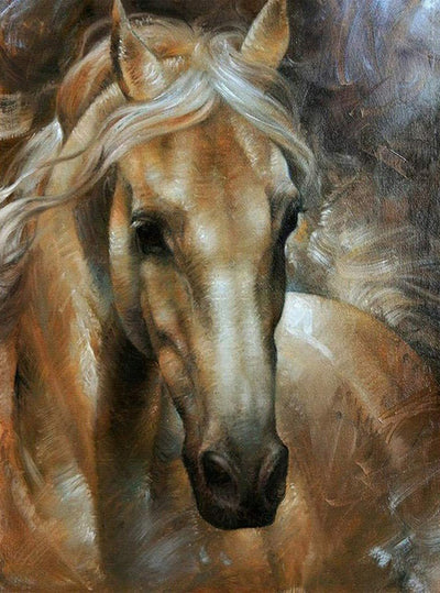 Hübsches braunes Pferd Diamond Painting